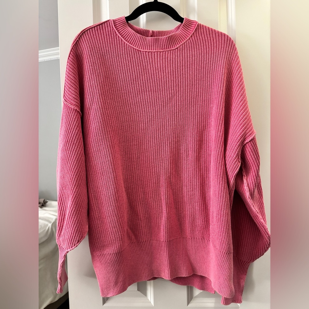 Aerie Pink Oversized Sweater
